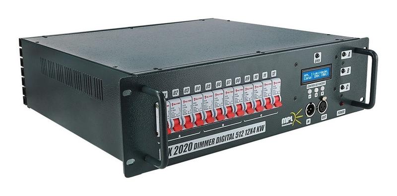 dmxページ Rack Dimmer 12 Canais Modulo Disjuntor Display Digital Dmx - MPL